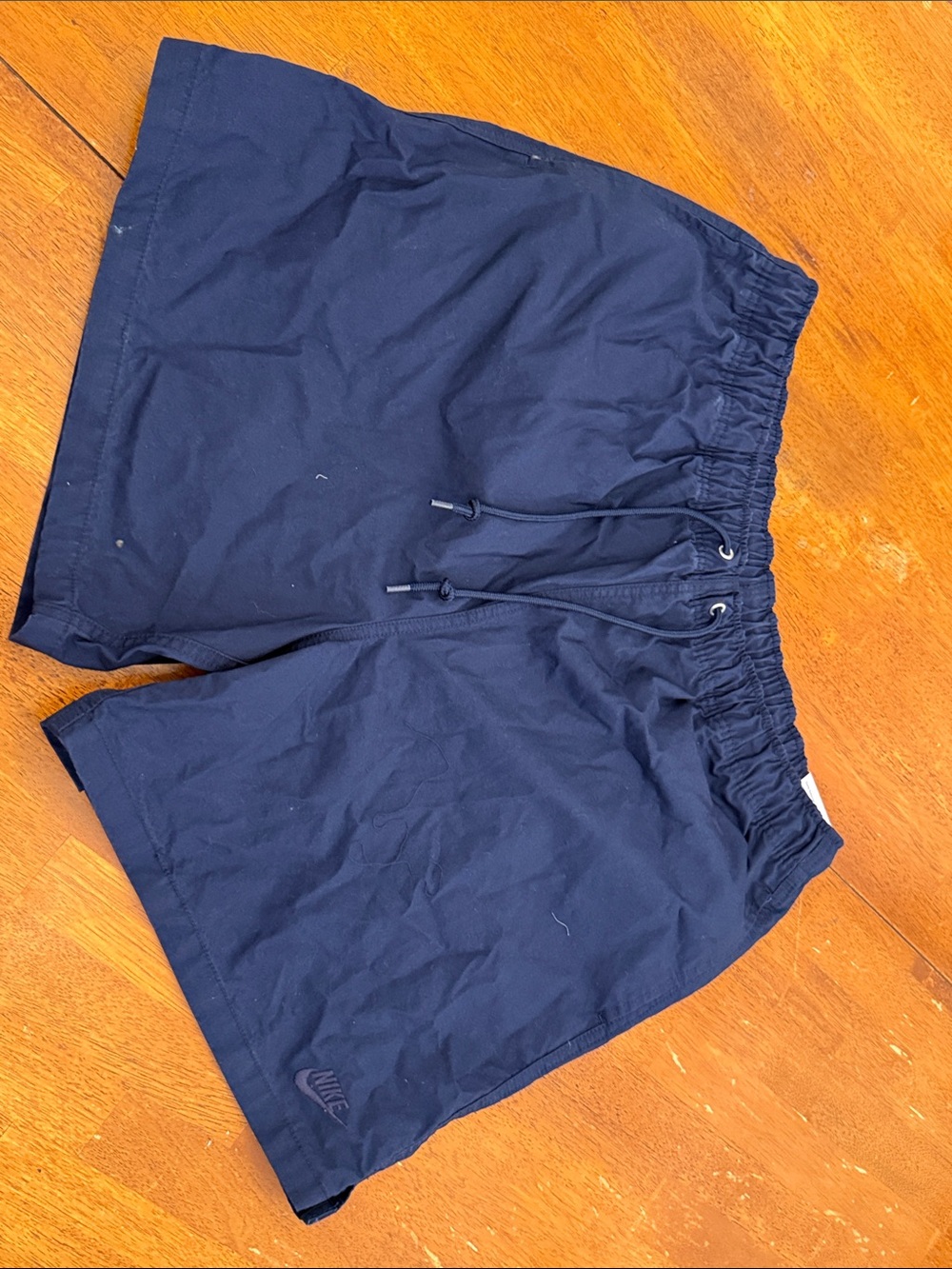 Nike Club Men’s Flow Woven Washed Shorts Obsidian Navy Blue HJ1946-451 Size Lar